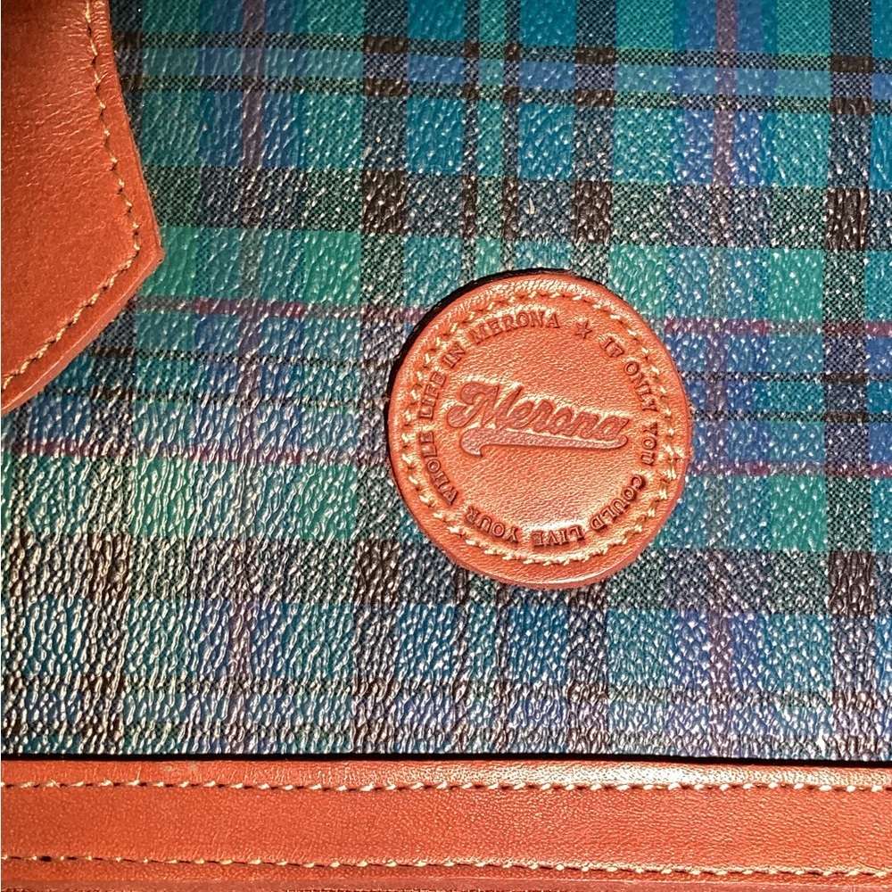 Merona vintage shoulder plaid bag - Picture 5 of 11